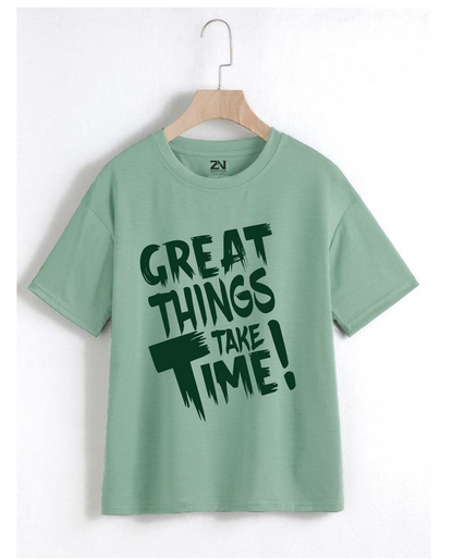 Oversized Drop Shoulder Graphic Tee for males